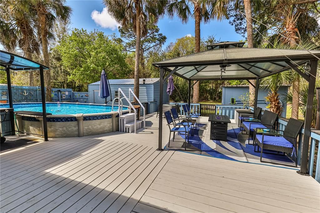 Pool, deck and cabana recently added. Plenty of room for relaxing and entertaining