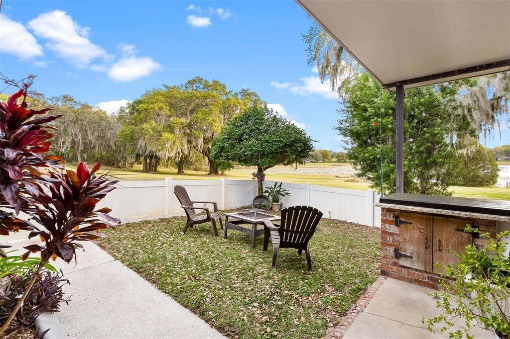 Fenced Courtyard...Great for entertaining or your pets playground!