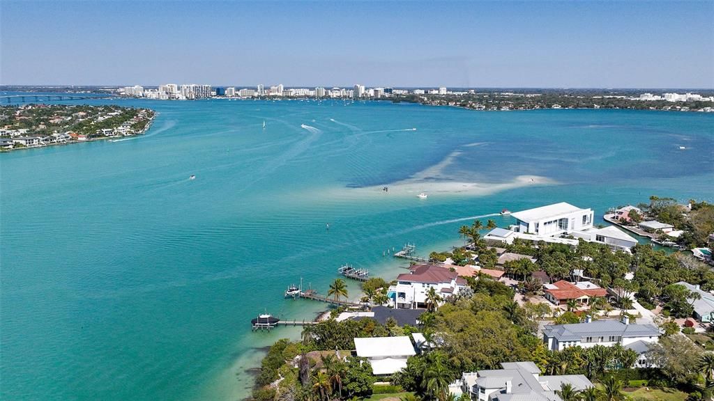 Boasts panoramic views of the serene Sarasota Bay