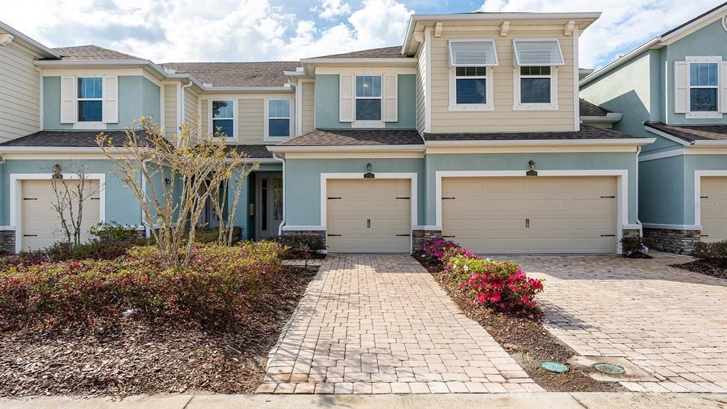 Exterior Front with paver drive and walkway