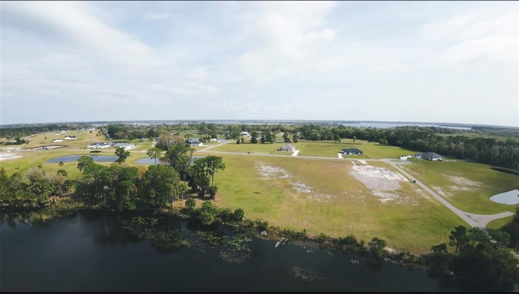 View from over Lake Diane at the rear of the lot