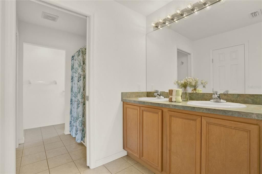 Master Bathroom features a Comfort Height Vanity