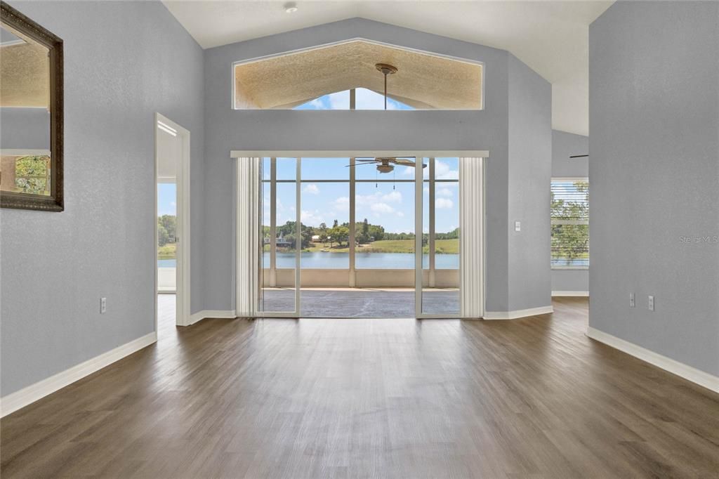 Inspiring lakefront views thru out this delightful home