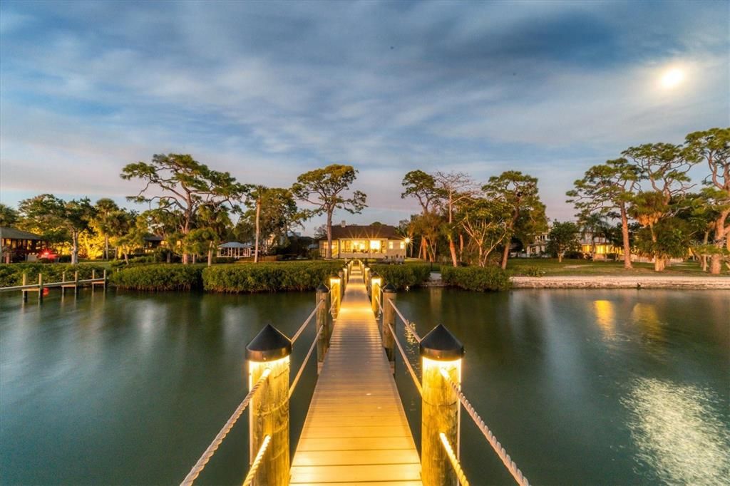 New lighted dock w/ composite decking