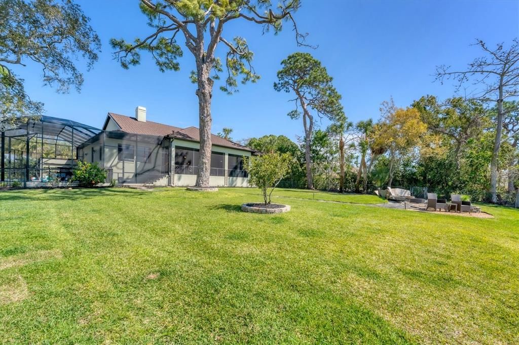 Oversized fenced backyard... Perfect for pets, family and fun