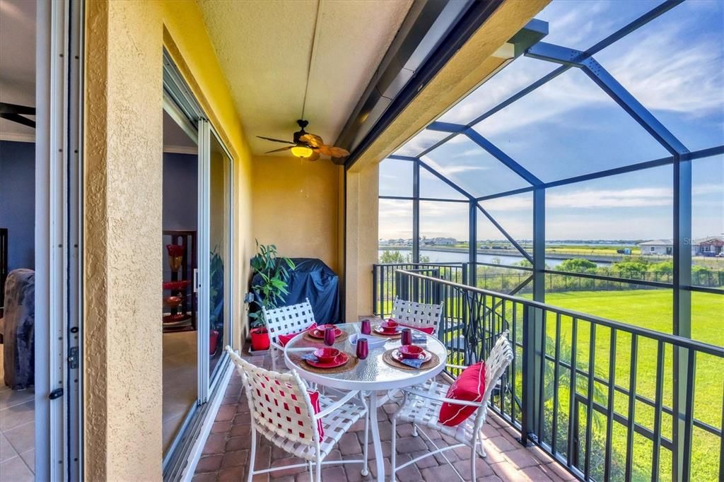 Balcony or patio on every level.