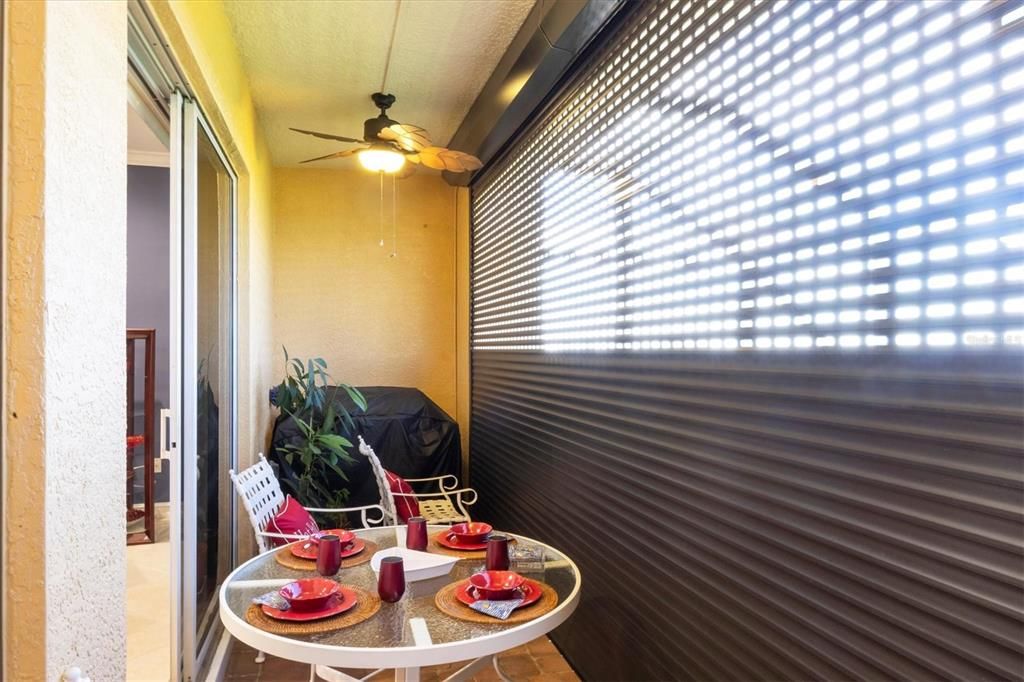 Easy to use heavy-duty hurricane shutters keep you safe & also let natural light in