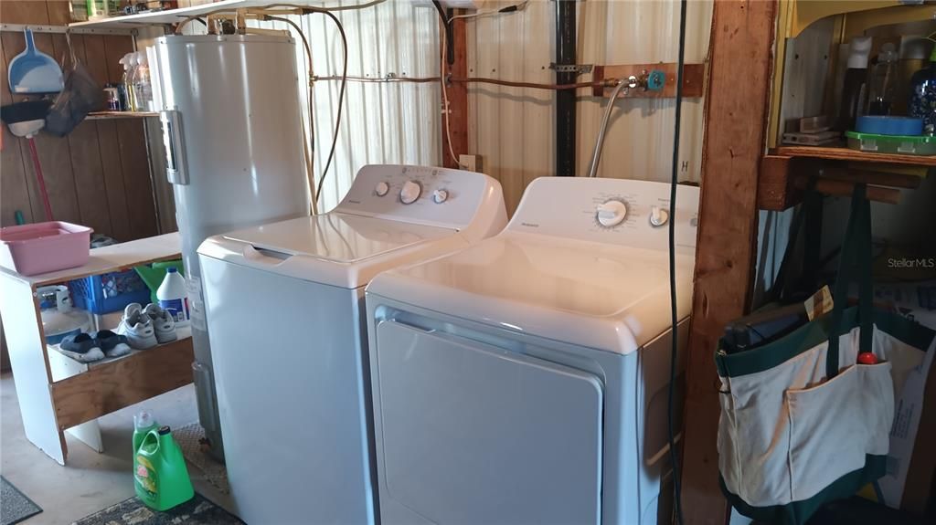 2 year old washer and dryer stays for the new owners!