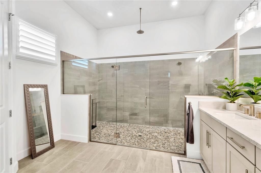 Can you believe the size of the Owner's Walk-In Shower?