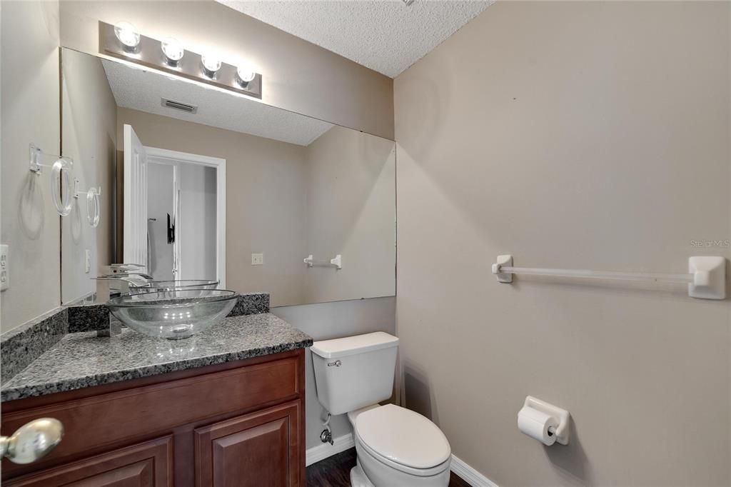 1/2 Bath on First Floor