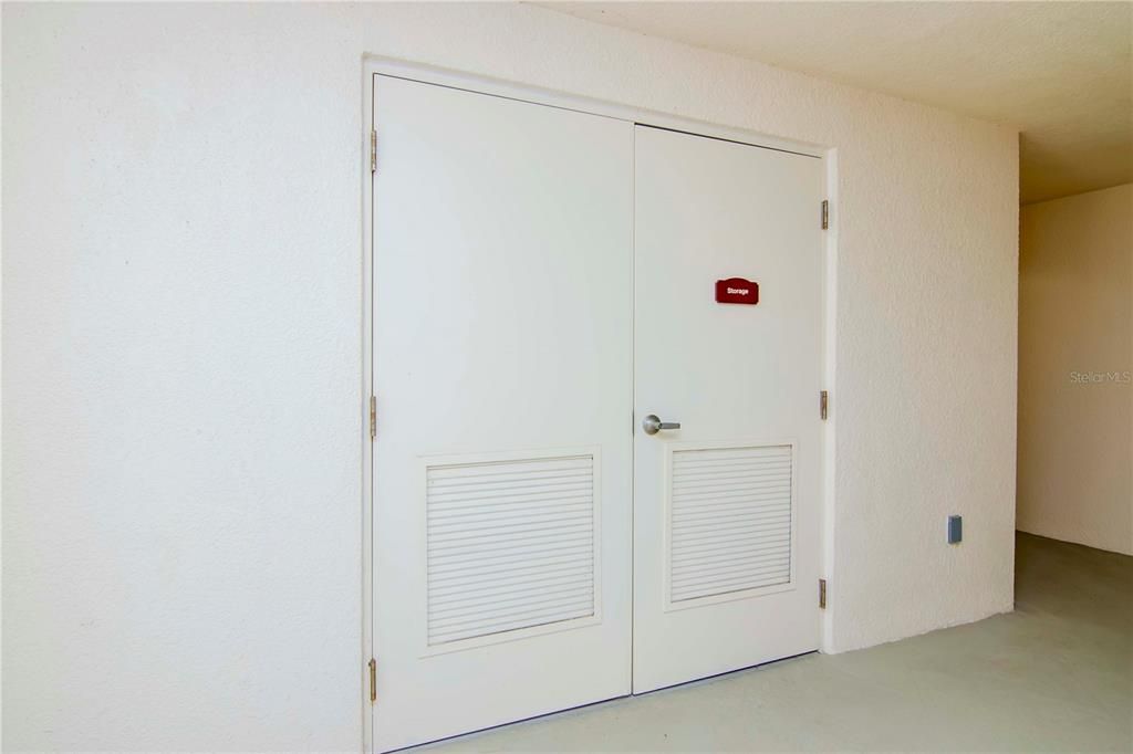 SECURE -STORAGE ROOM RIGHT OUTSIDE CONDO FRONT DOOR