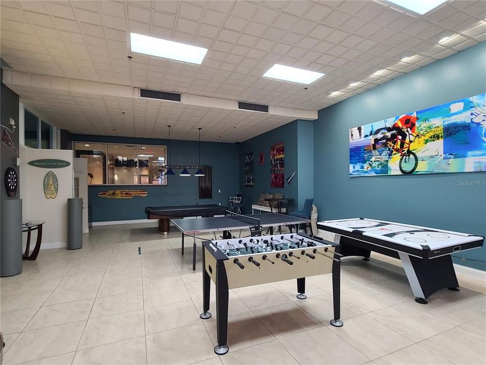 HUGE GAME ROOM where there's something for everyone!!  POOL!  FOOS BALL!! PING PONG!! TABLE HOCKEY!!