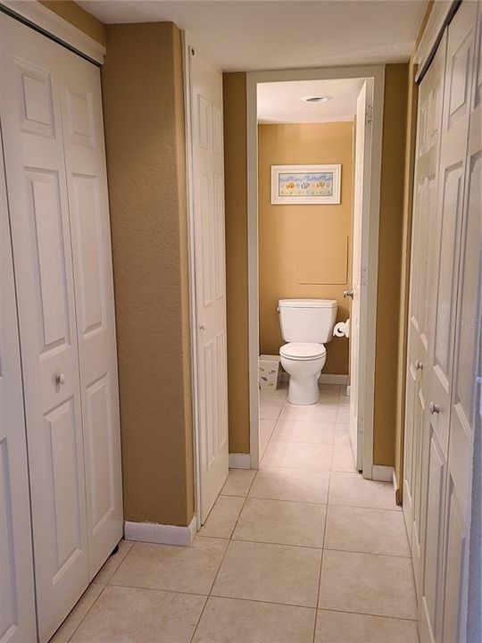 TWO CLOSETS, LINEN CLOSET, AND PRIMARY BATHROOM
