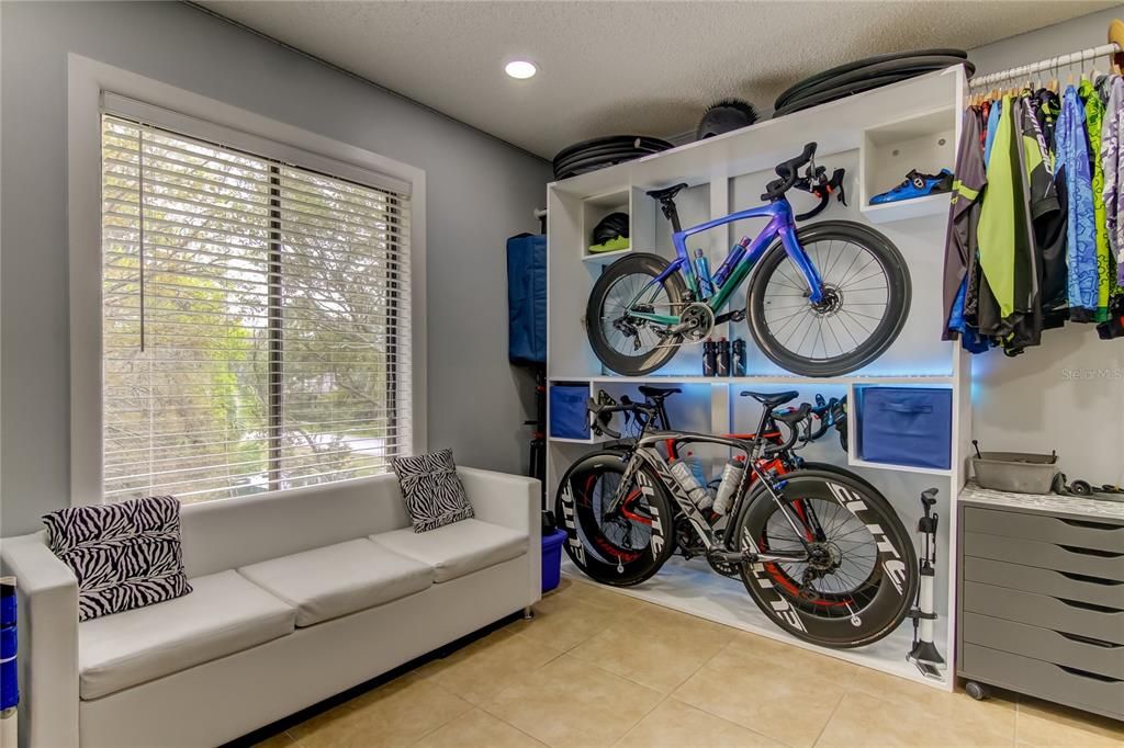 Bike storage can come down or stay.