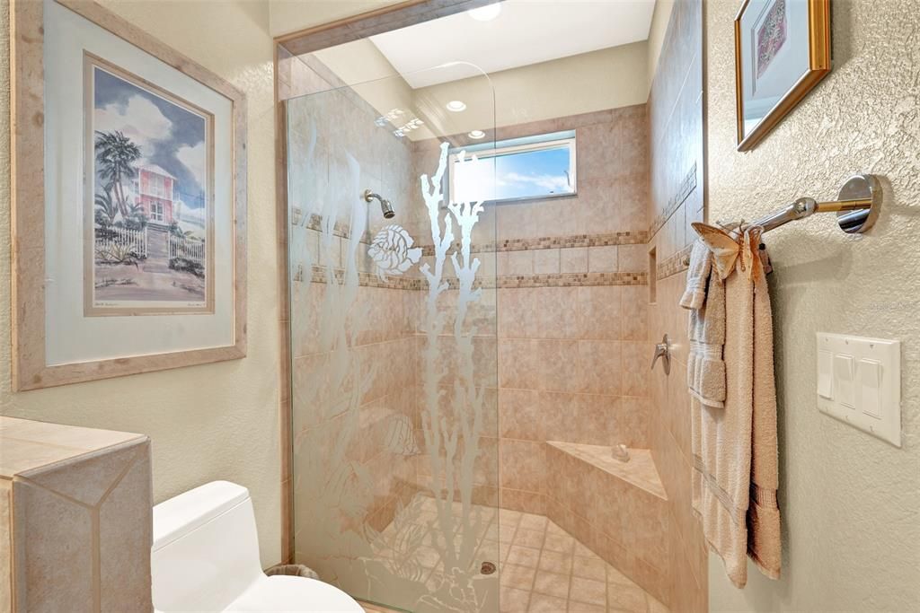 with a walk-in Shower