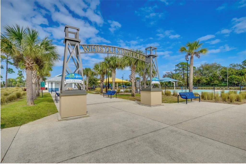 Whistle Stop Park is just 1 block away & offers tennis, water splash area & more!