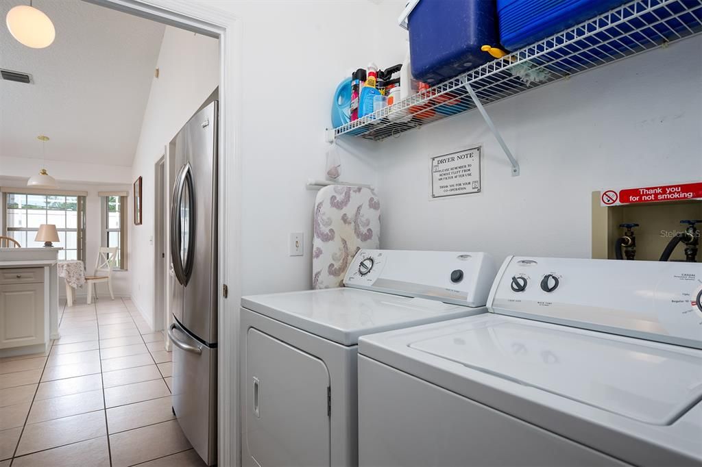 LAUNDRY ROOM OFF KITCHEN