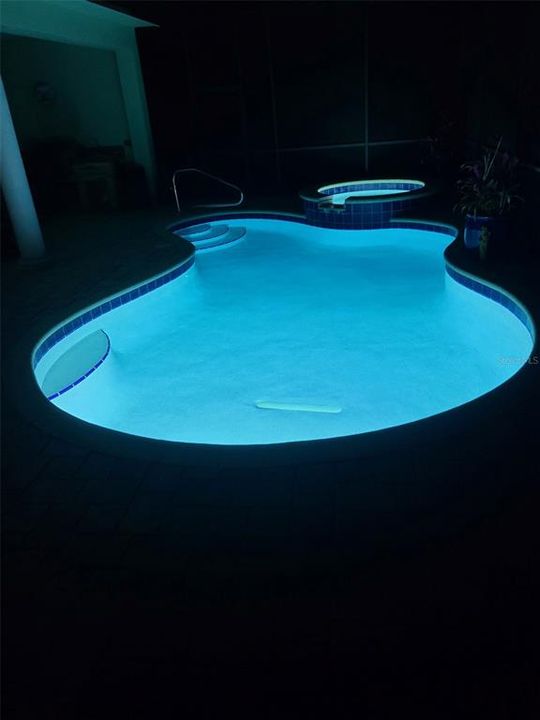 Night time swim