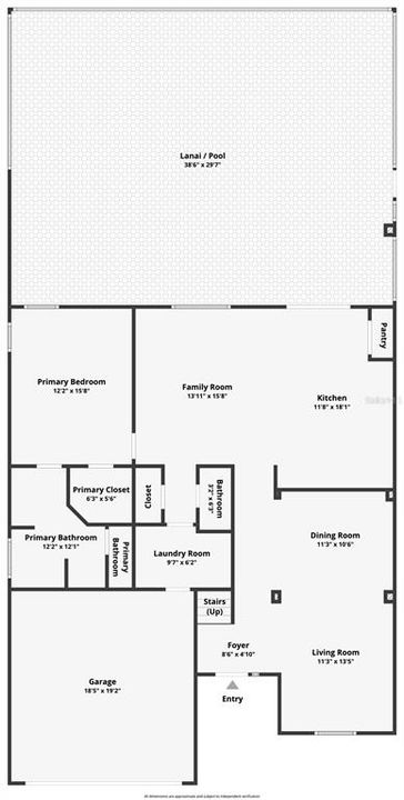 First floor floor plan shows an easy flow to the home