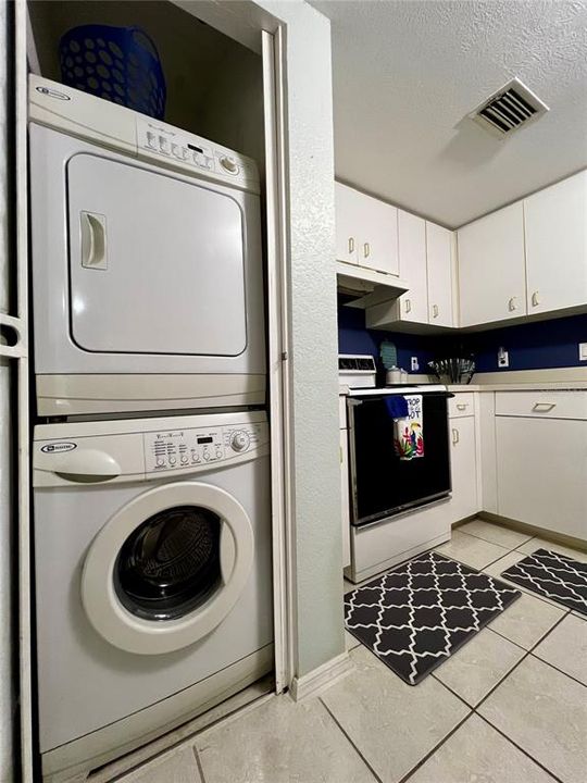 Laundry-Stacked Washer and Dryer Included