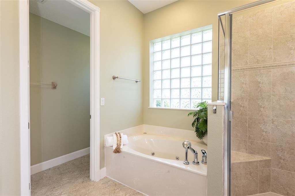 Jetted Tub And Private Commode