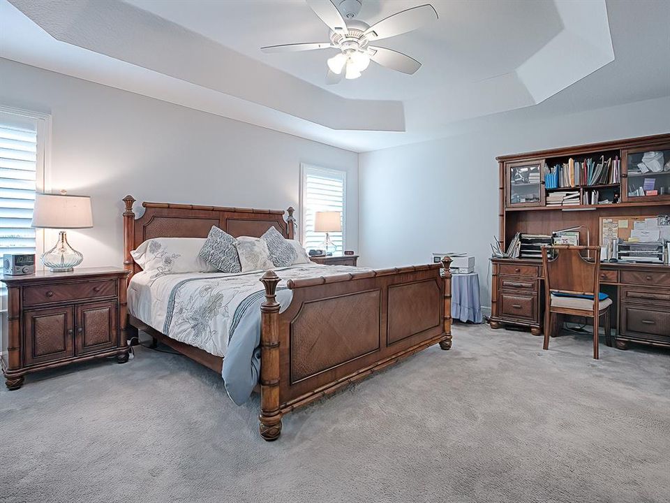 PRIMARY BEDROOM WITH TRAY CEILING