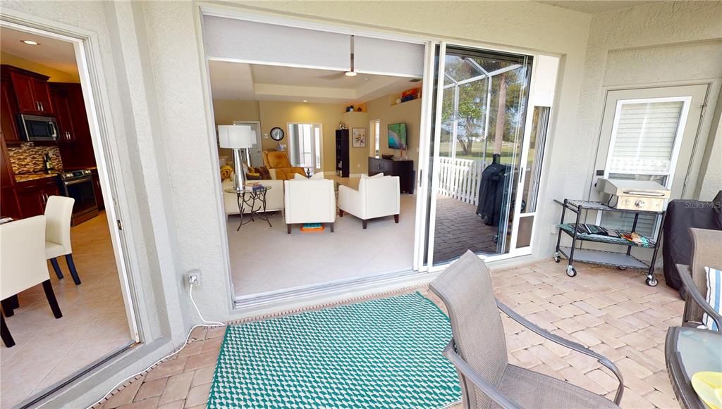 Lanai entrance - accessible from great room, dining area and primary bedroom