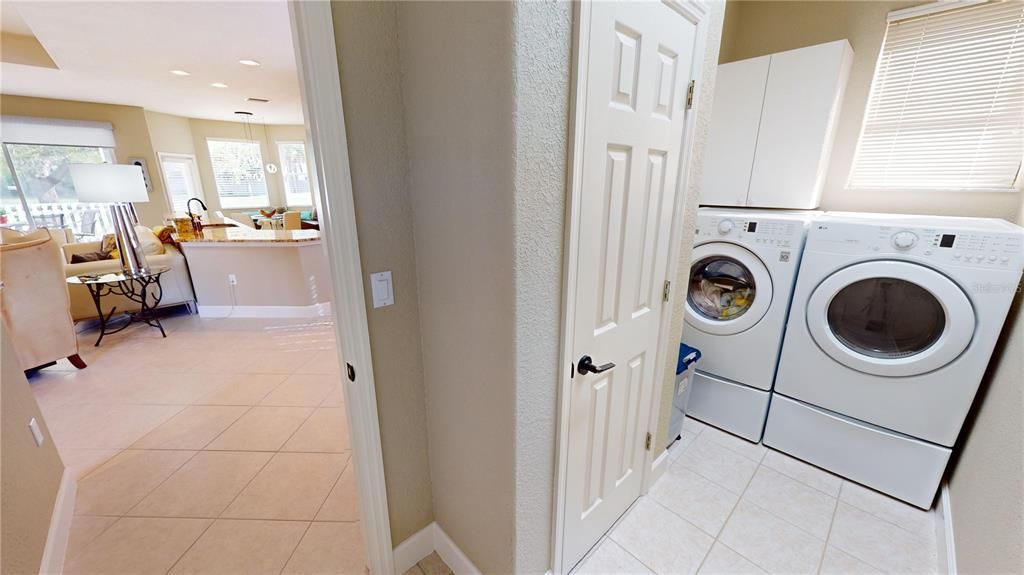 Laundry room and garage access
