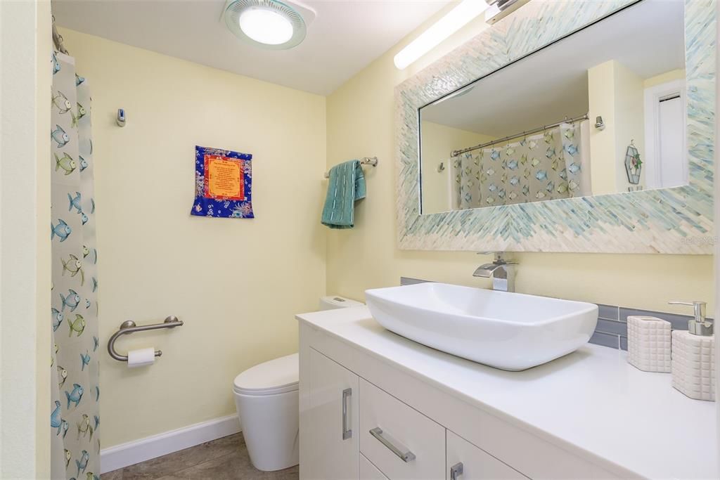 First Floor Guest Bath located right outside guest bedroom