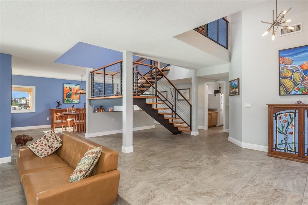 Formal Living Room, open staircase