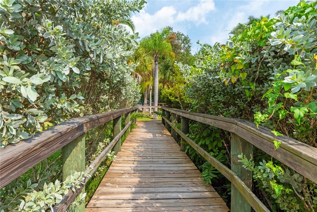 Walking trails along Sarasota Bay within Pelican Cove