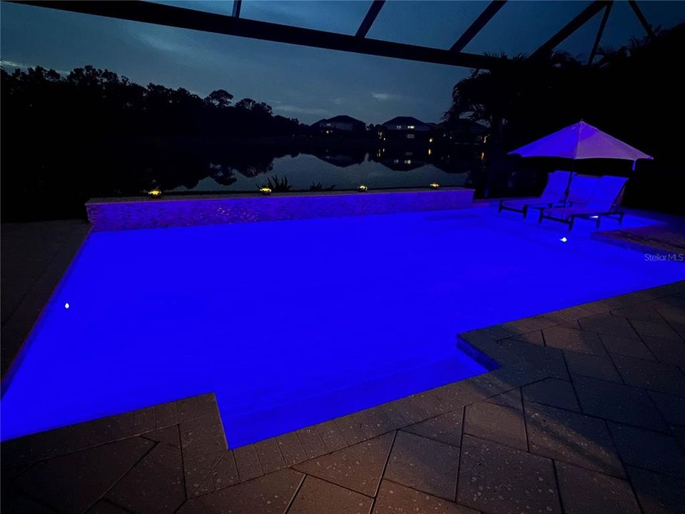 3 LED pool lights