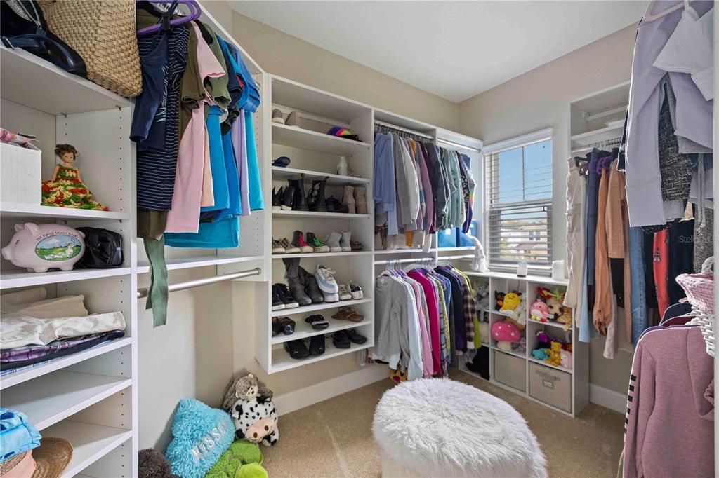 Professionally installed closet