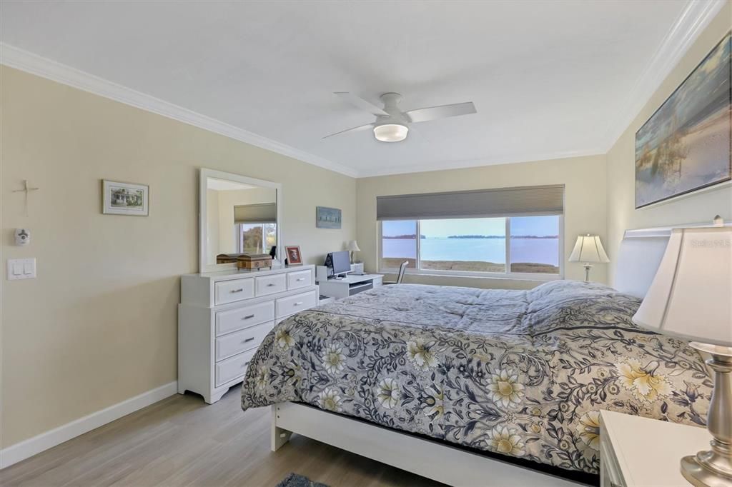 Primary Bedroom with view of Sarasota Bay