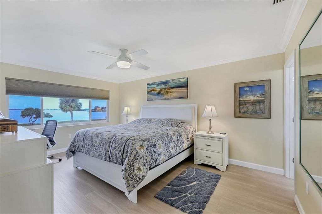 Primary Bedroom with view of Sarasota Bay