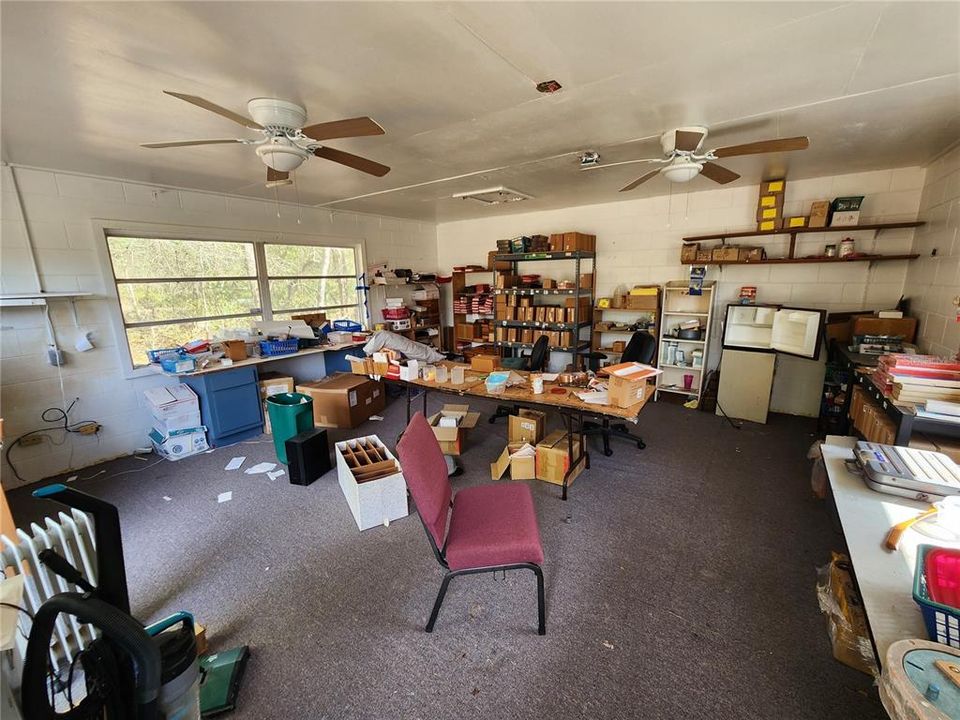 Interior of concrete building