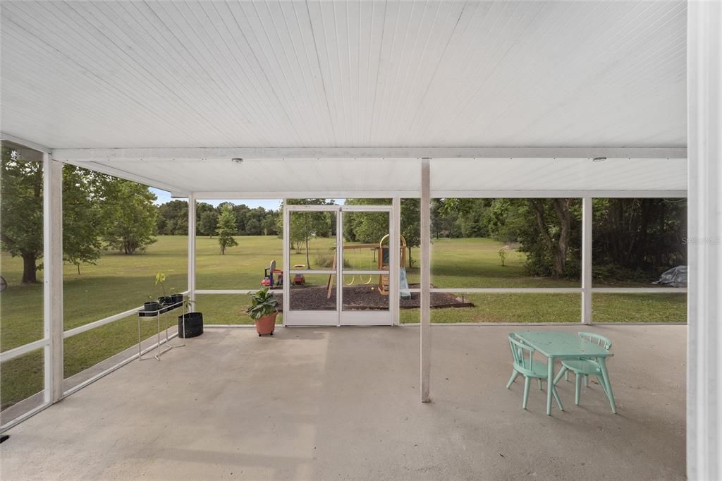 Large Screened Back Porch