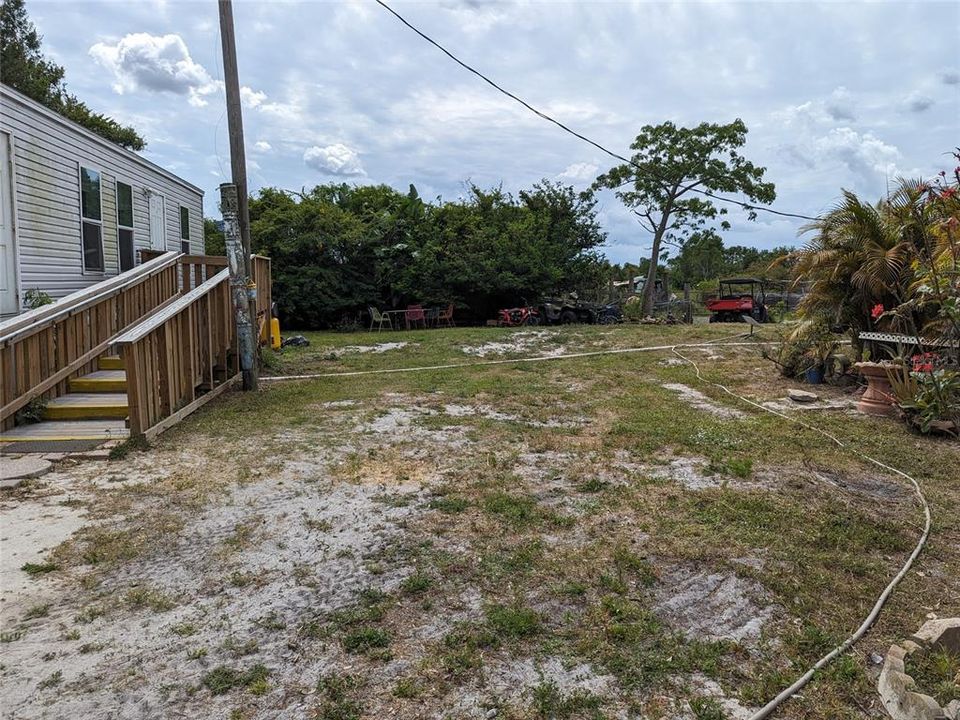 Fema Trailer on left.  To be removed