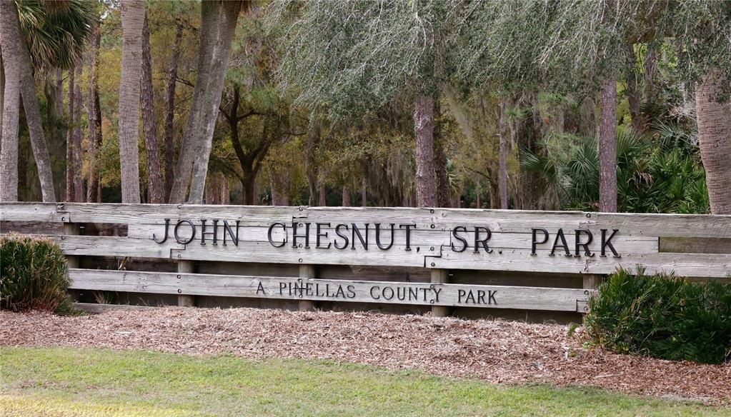 John Chesnut Park & Pinellas Trail Right Across the Street!