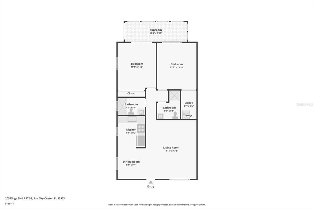 Active With Contract: $115,900 (2 beds, 2 baths, 960 Square Feet)