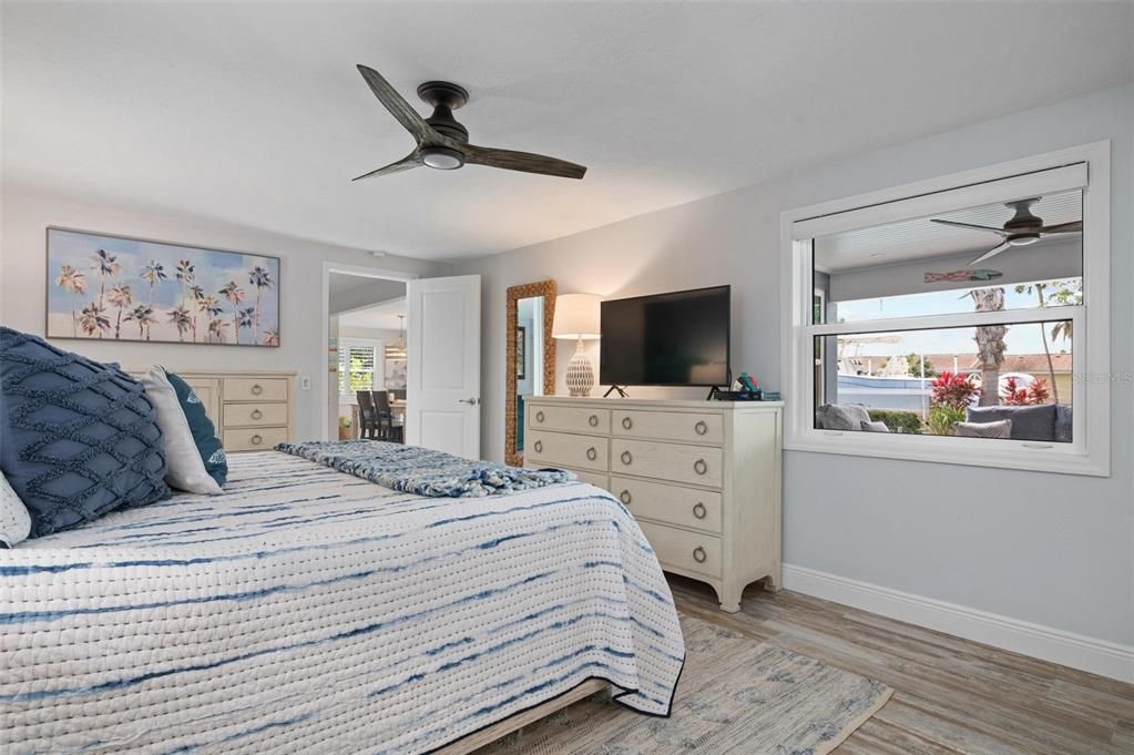 Primary bedroom with walk in closet and ensuite bath