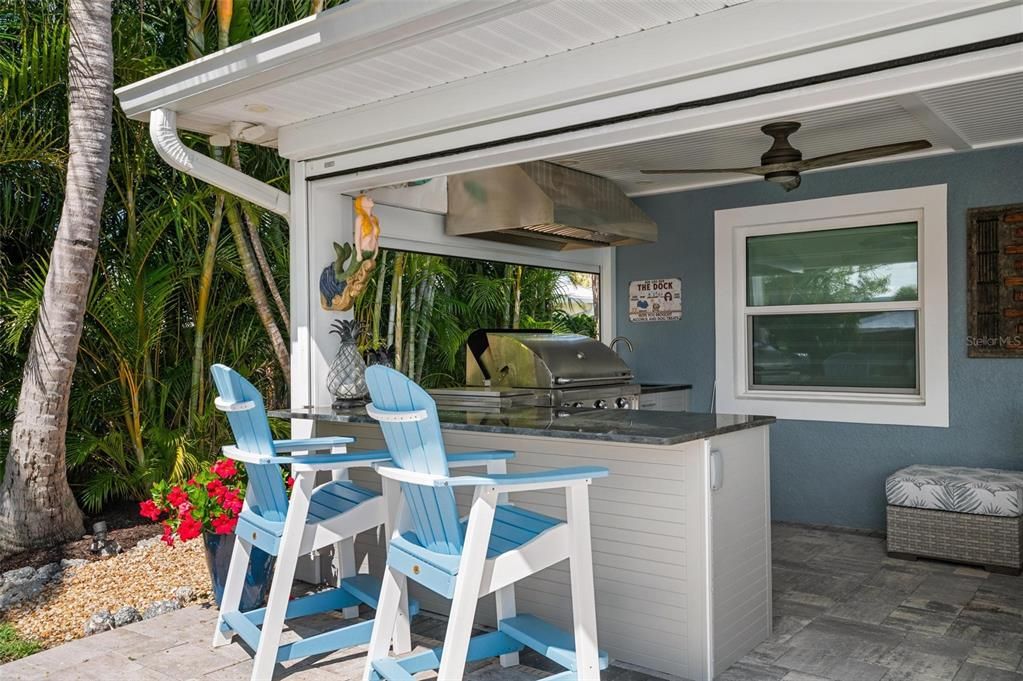 Outdoor kitchen and cabana