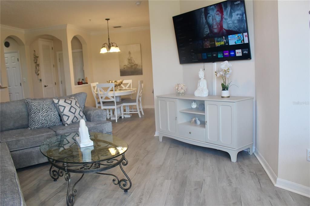 New Flooring in family Room.