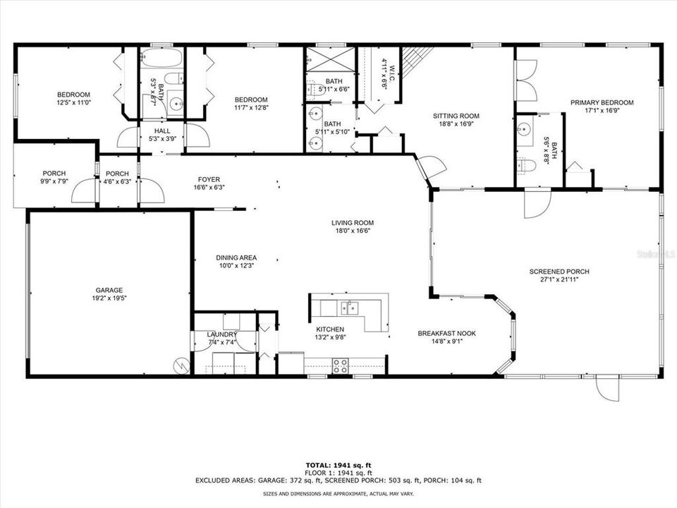 Floorplan with measurements