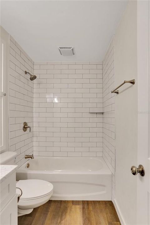 guest bath tub and shower combination