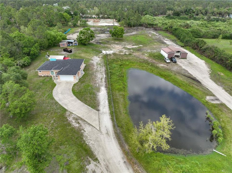 5 Fenced Acres with pond