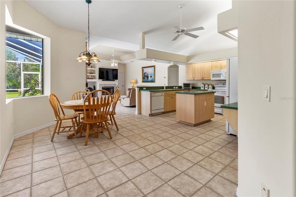 EAT-IN KITCHEN WITH AQUARIUM GLASS