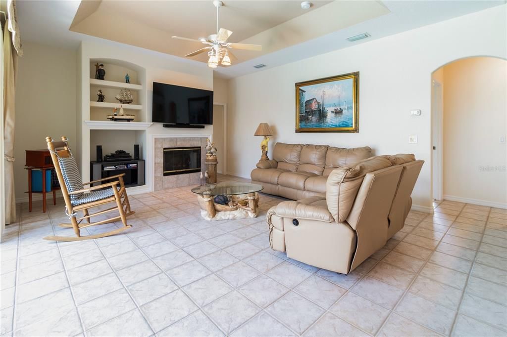 FAMILY ROOM WITH FIREPLACE