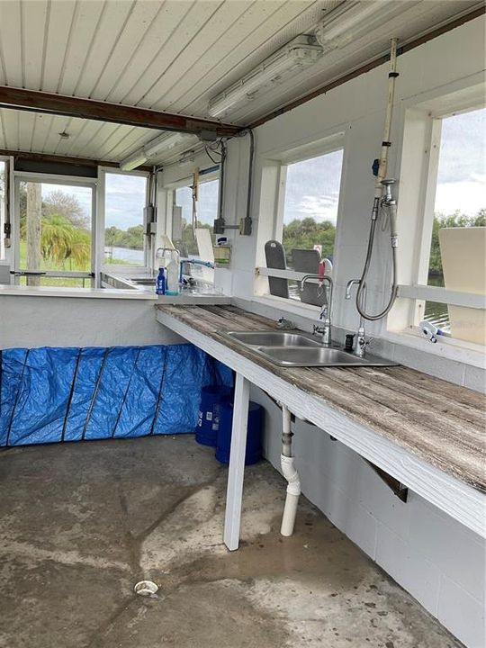Double community fish cleaning station