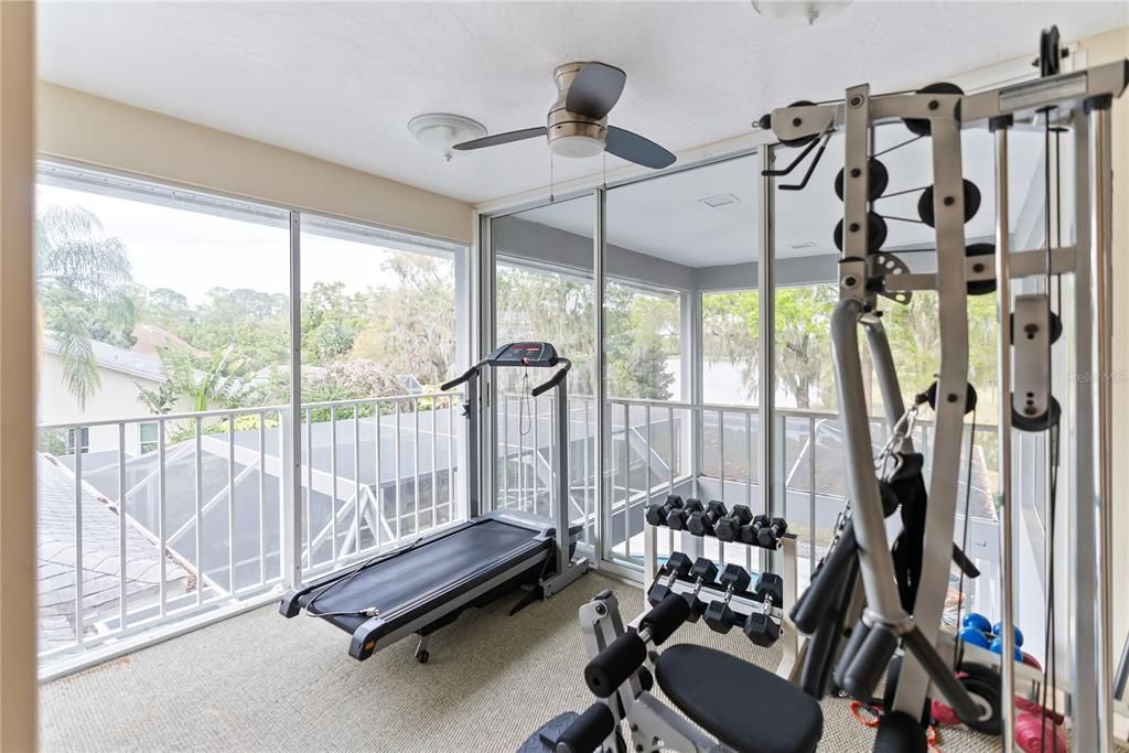 Gym / Florida Room on Second Story